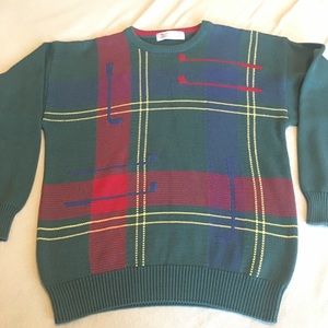 Vtg John Ashford Golf Sweater Size Large